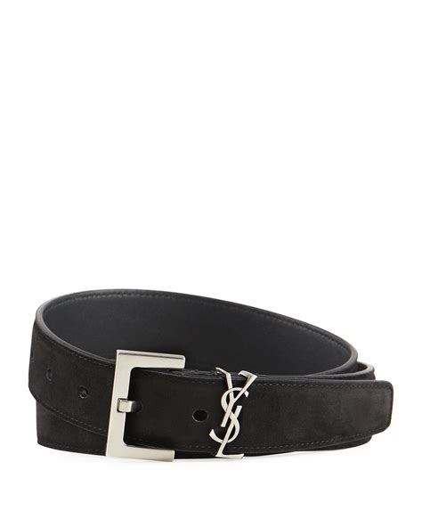 ysl logo belt men|ysl suede belt.